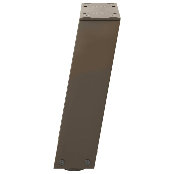 Picioare pentru măsuță de cafea în formă de U, 2 buc., oțel natural, 30x(30-31) cm WALTI