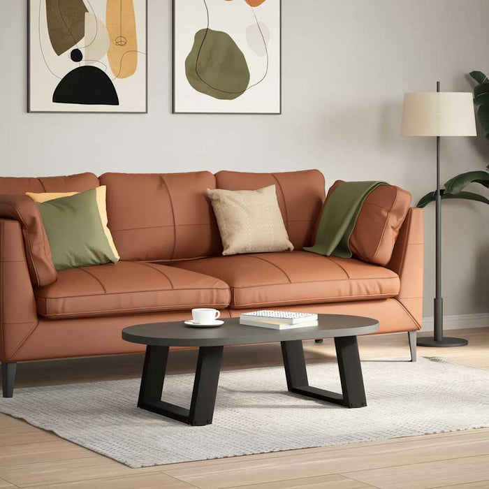 Picioare pentru măsuță de cafea în formă de U, 2 buc., negru, 40x(30-31) cm, oțel WALTI