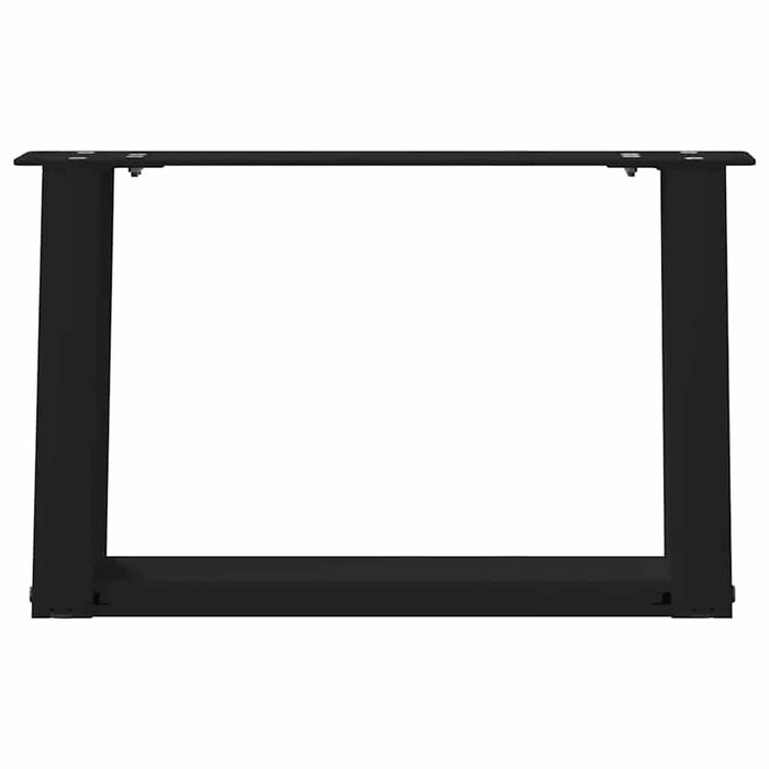 Picioare pentru măsuță de cafea în formă de U, 2 buc., negru, 40x(30-31) cm, oțel WALTI