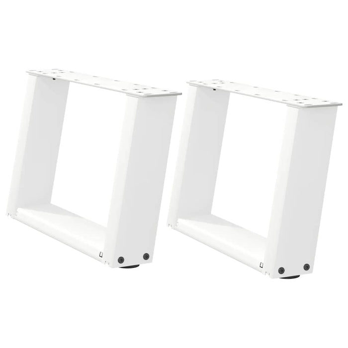 Picioare pentru măsuță de cafea în formă de U, 2 buc., alb, 40x(30-31) cm, oțel WALTI