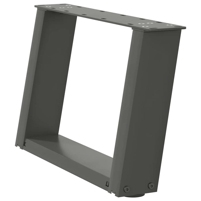 Picioare pentru măsuță de cafea în formă de U, 2 buc., antracit, 40x(30-31) cm, oțel - WALTI WALTI