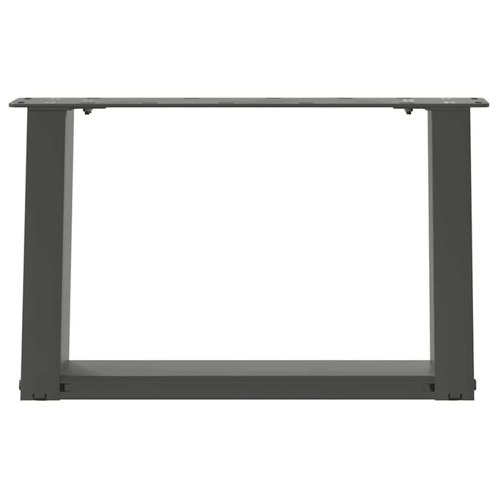 Picioare pentru măsuță de cafea în formă de U, 2 buc., antracit, 40x(30-31) cm, oțel - WALTI WALTI