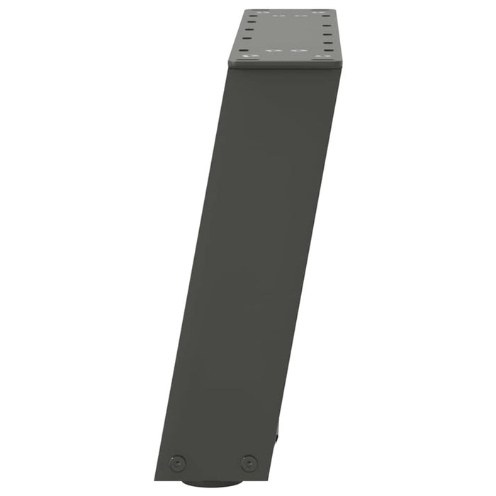 Picioare pentru măsuță de cafea în formă de U, 2 buc., antracit, 50x(30-31) cm, oțel WALTI