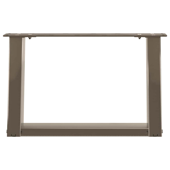 Picioare pentru măsuță de cafea în formă de U, 2 buc., oțel natural, 50x(30-31) cm WALTI