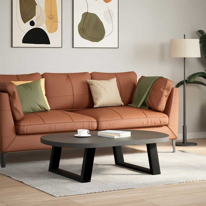 Picioare pentru măsuță de cafea în formă de U, 2 buc., negru, 60x(30-31) cm, oțel WALTI
