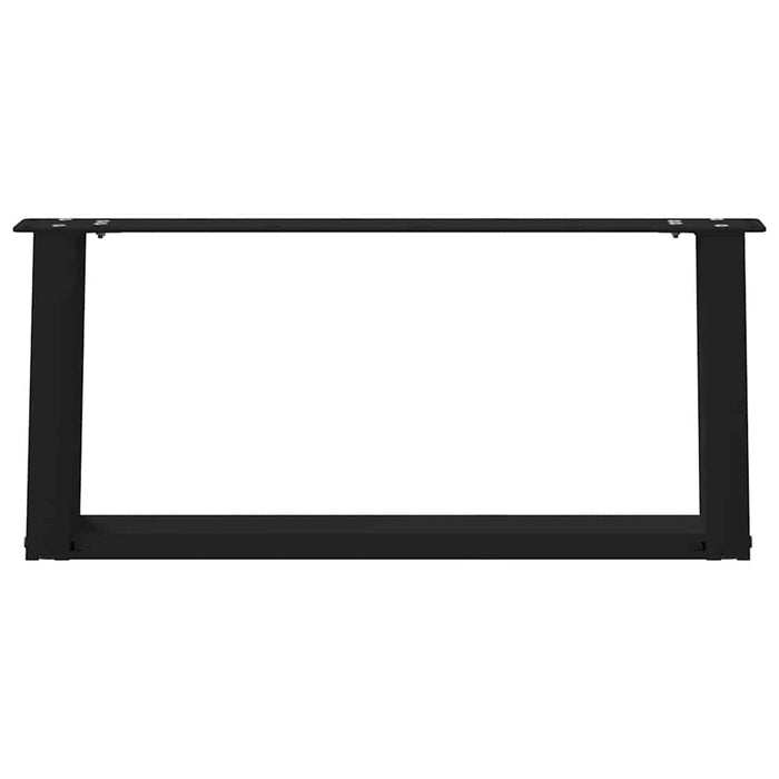 Picioare pentru măsuță de cafea în formă de U, 2 buc., negru, 60x(30-31) cm, oțel WALTI