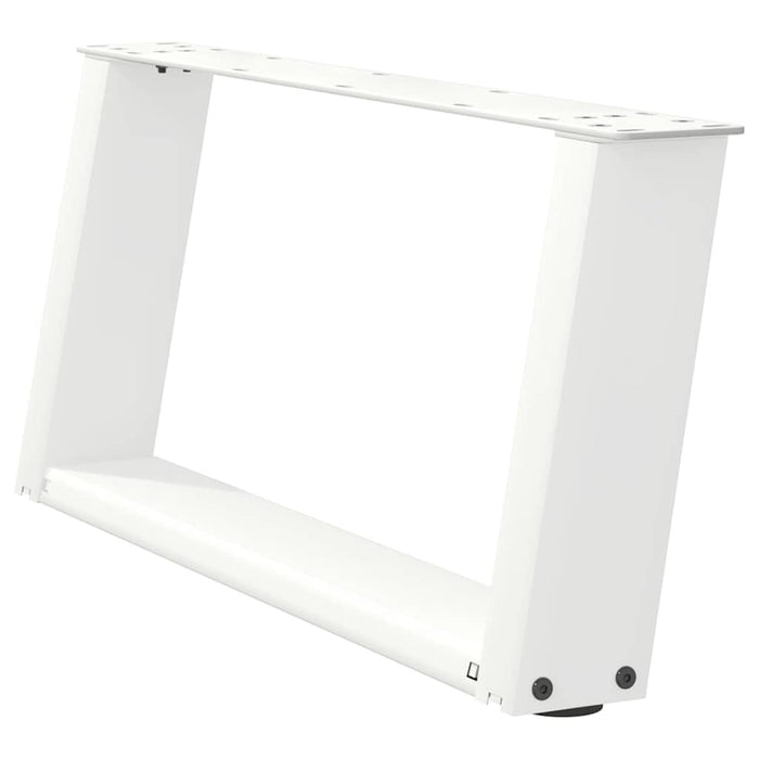 Picioare pentru măsuță de cafea în formă de U, 2 buc., alb, 60x(30-31) cm, oțel WALTI