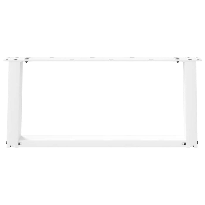 Picioare pentru măsuță de cafea în formă de U, 2 buc., alb, 60x(30-31) cm, oțel WALTI