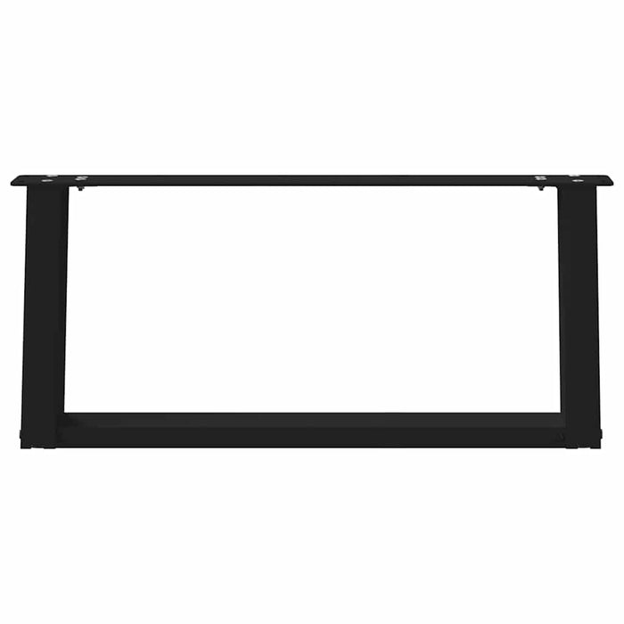 Picioare pentru măsuță de cafea în formă de U, 2 buc., negru, 70x(30-31) cm, oțel WALTI