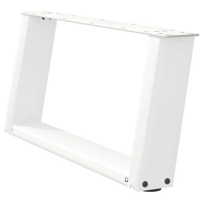 Picioare pentru măsuță de cafea în formă de U, 2 buc., alb, 70x(30-31) cm, oțel WALTI