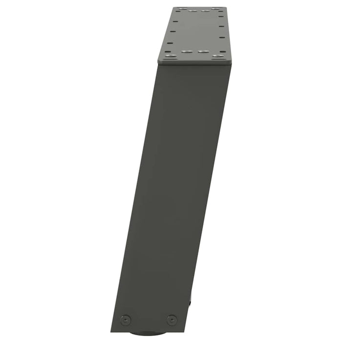Picioare pentru măsuță de cafea în formă de U, 2 buc., antracit, 70x(30-31) cm, oțel WALTI