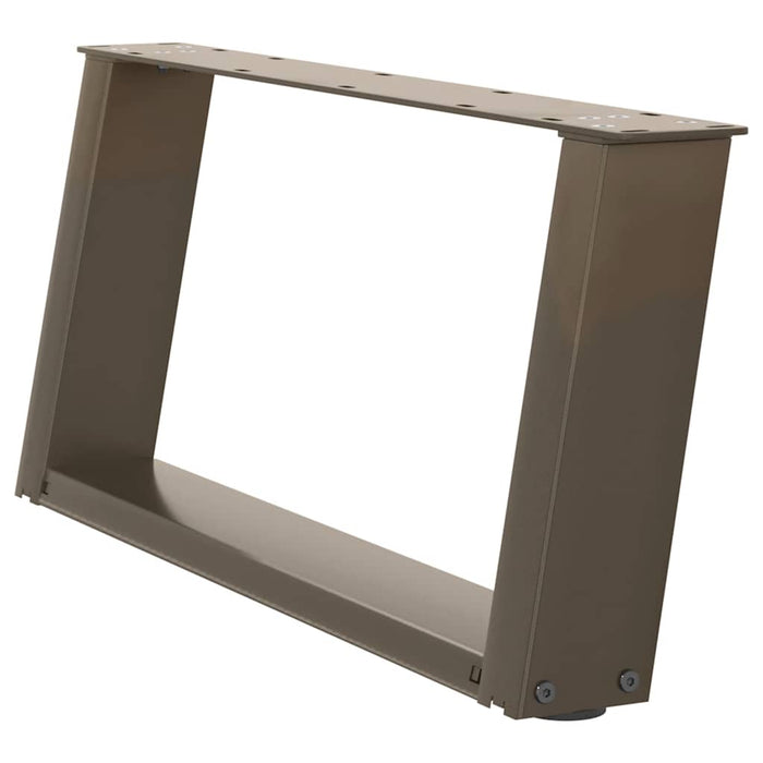 Picioare pentru măsuță de cafea în formă de U, 2 buc., oțel natural, 70x(30-31) cm WALTI
