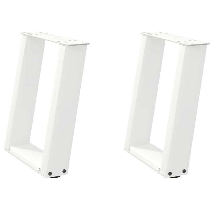 Picioare pentru măsuță de cafea în formă de U, 2 buc., alb, 28x(42-43) cm, oțel WALTI
