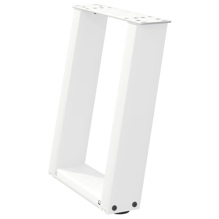 Picioare pentru măsuță de cafea în formă de U, 2 buc., alb, 28x(42-43) cm, oțel WALTI