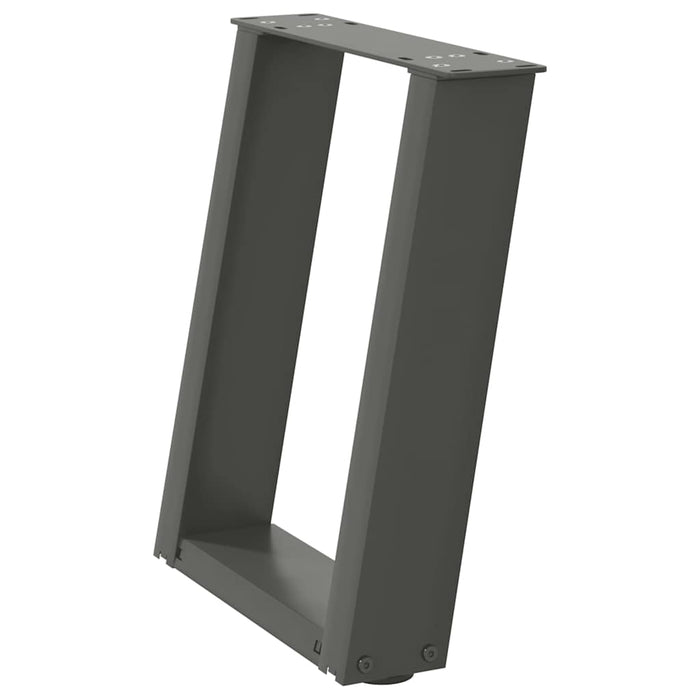 Picioare pentru măsuță de cafea în formă de U, 2 buc., antracit, 28x(42-43) cm, oțel WALTI