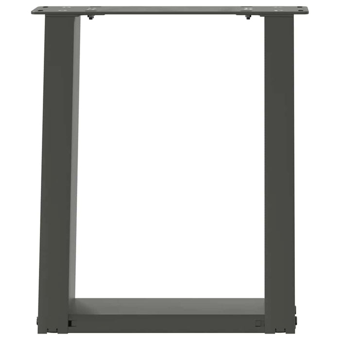 Picioare pentru măsuță de cafea în formă de U, 2 buc., antracit, 28x(42-43) cm, oțel WALTI