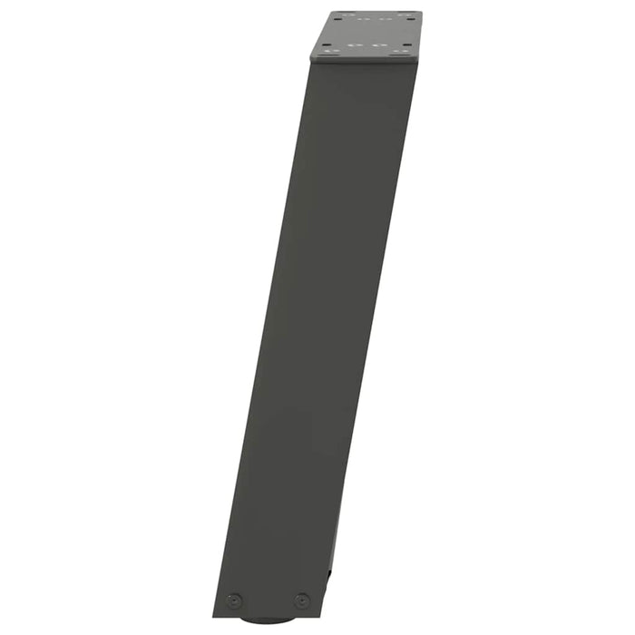 Picioare pentru măsuță de cafea în formă de U, 2 buc., antracit, 28x(42-43) cm, oțel WALTI