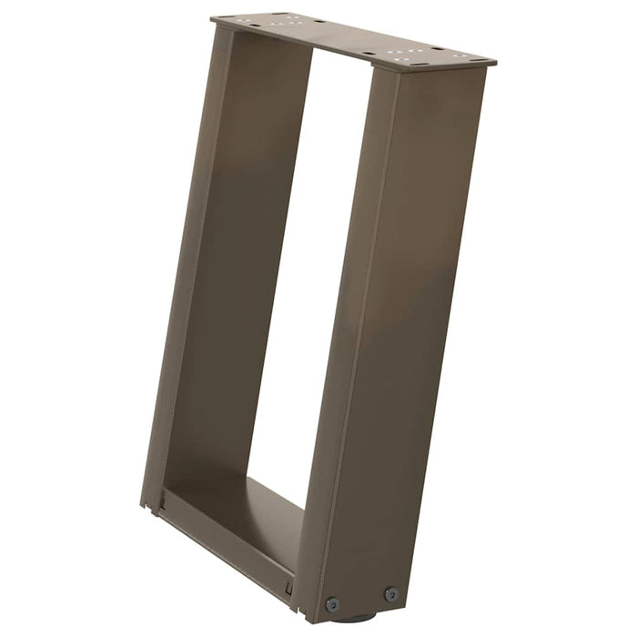 Picioare pentru măsuță de cafea în formă de U, 2 buc., oțel natural, 28x(42-43) cm WALTI