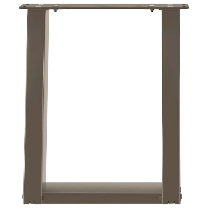 Picioare pentru măsuță de cafea în formă de U, 2 buc., oțel natural, 28x(42-43) cm WALTI