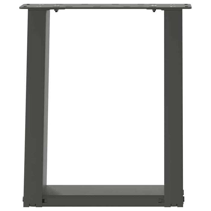 Picioare pentru măsuță de cafea în formă de U, 2 buc., antracit, 38x(42-43) cm, oțel WALTI