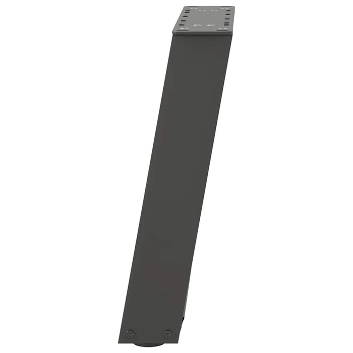 Picioare pentru măsuță de cafea în formă de U, 2 buc., antracit, 38x(42-43) cm, oțel WALTI