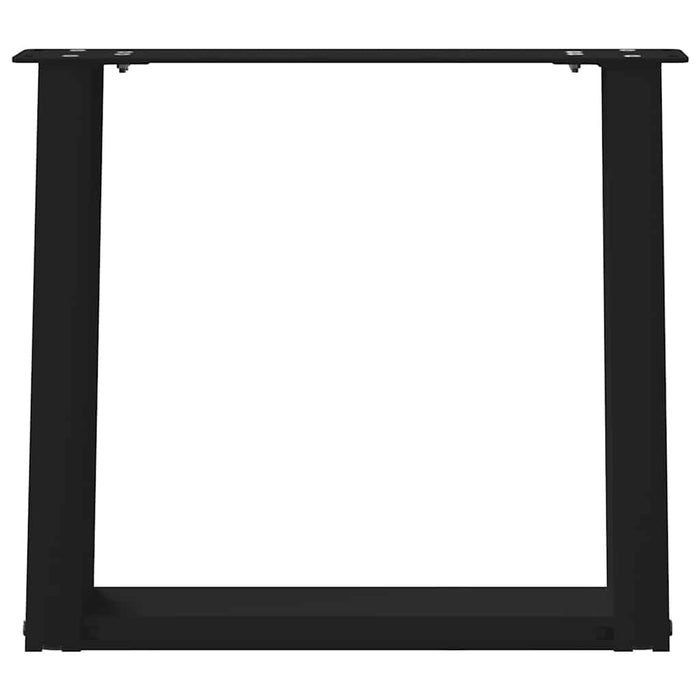 Picioare pentru măsuță de cafea în formă de U, 2 buc., negru, 50x(42-43) cm, oțel WALTI