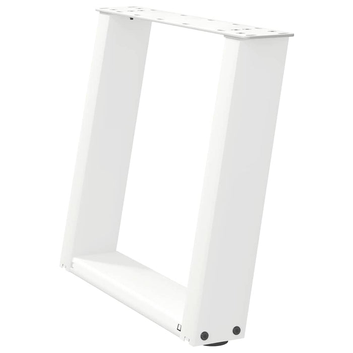 Picioare pentru măsuță de cafea în formă de U, 2 buc., alb, 50x(42-43) cm, oțel WALTI