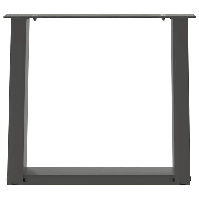 Picioare pentru măsuță de cafea în formă de U, 2 buc., antracit, 50x(42-43) cm, oțel WALTI