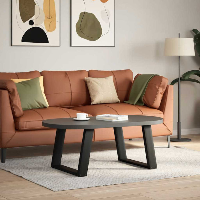 Picioare pentru măsuță de cafea în formă de U, 2 buc., negru, 60x(42-43) cm, oțel WALTI