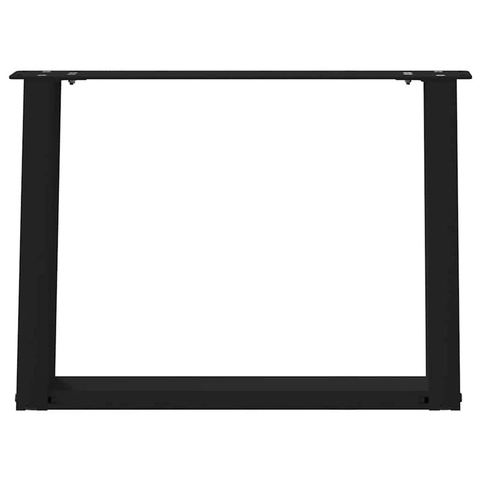 Picioare pentru măsuță de cafea în formă de U, 2 buc., negru, 60x(42-43) cm, oțel WALTI