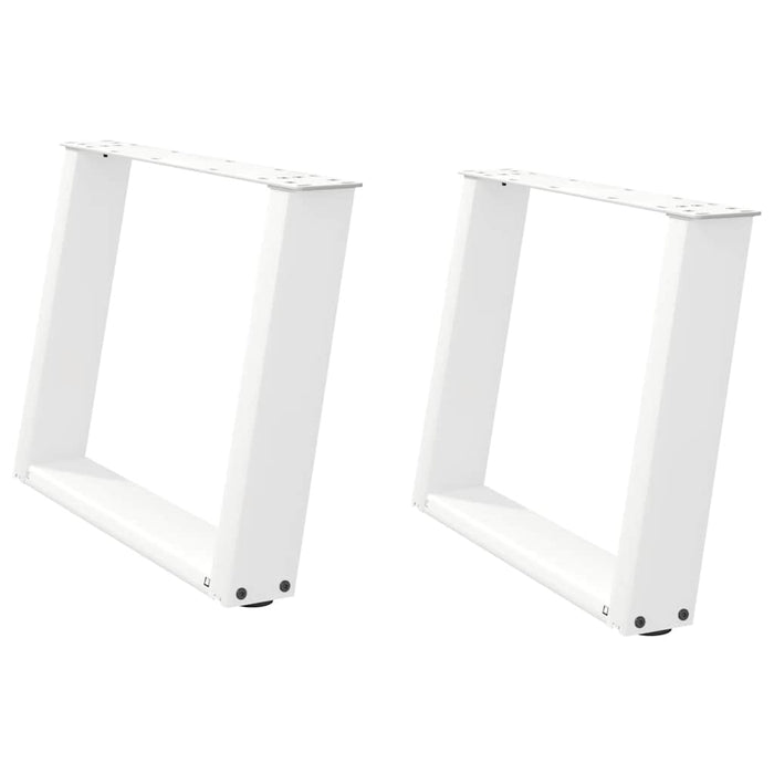 Picioare pentru măsuță de cafea în formă de U, 2 buc., alb, 60 x (42-43) cm, oțel WALTI