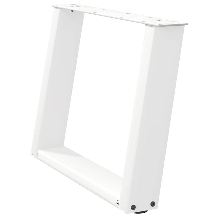 Picioare pentru măsuță de cafea în formă de U, 2 buc., alb, 60 x (42-43) cm, oțel WALTI