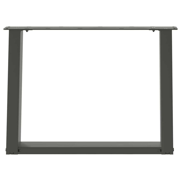 Picioare pentru măsuță de cafea în formă de U, 2 buc., antracit, 60x(42-43) cm, oțel WALTI