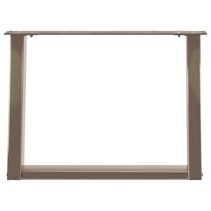Picioare pentru măsuță de cafea în formă de U, 2 buc., oțel natural, 60 x (42-43) cm WALTI