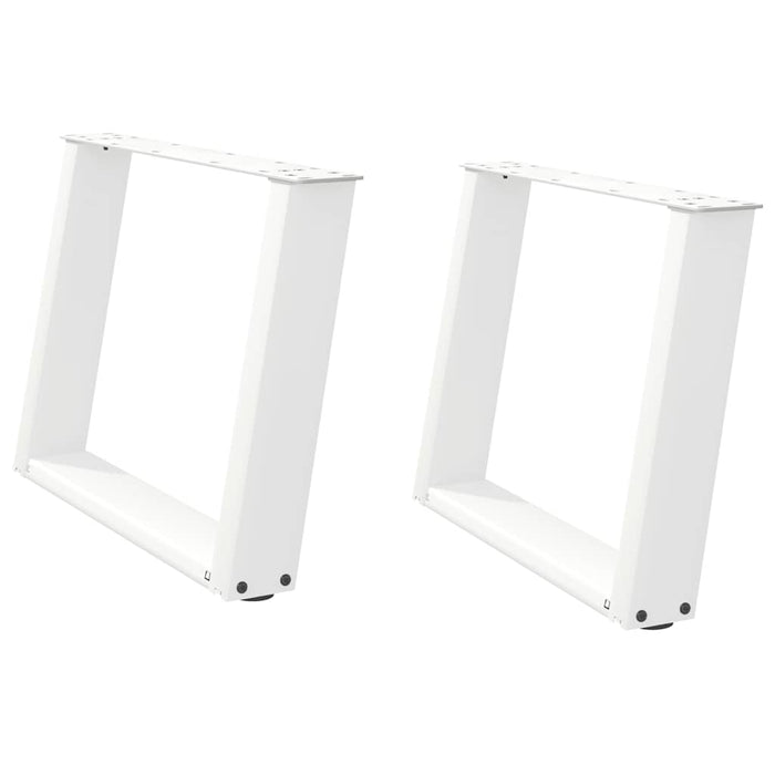 Picioare pentru măsuță de cafea în formă de U, 2 buc., alb, 70x(42-43) cm, oțel WALTI