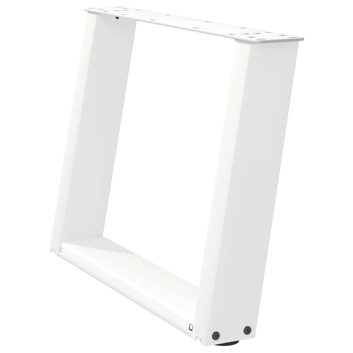 Picioare pentru măsuță de cafea în formă de U, 2 buc., alb, 70x(42-43) cm, oțel WALTI
