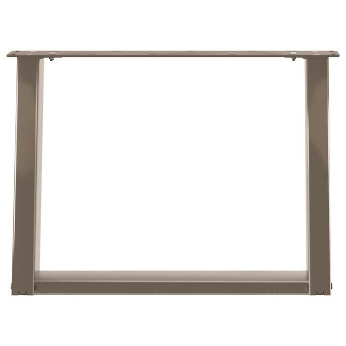 Picioare pentru masă de cafea în formă de U, 2 buc., oțel natural, 70x(42-43) cm WALTI