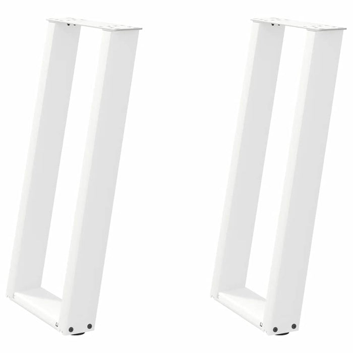 Picioare de masă consolă în formă de U, 2 buc., alb, 28x(72-73) cm, oțel WALTI