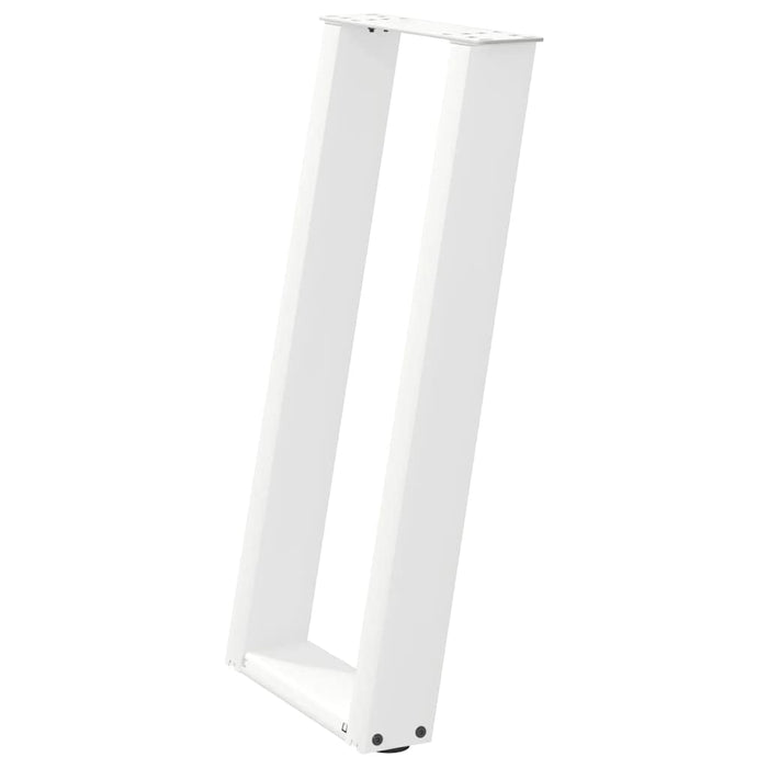 Picioare de masă consolă în formă de U, 2 buc., alb, 28x(72-73) cm, oțel WALTI
