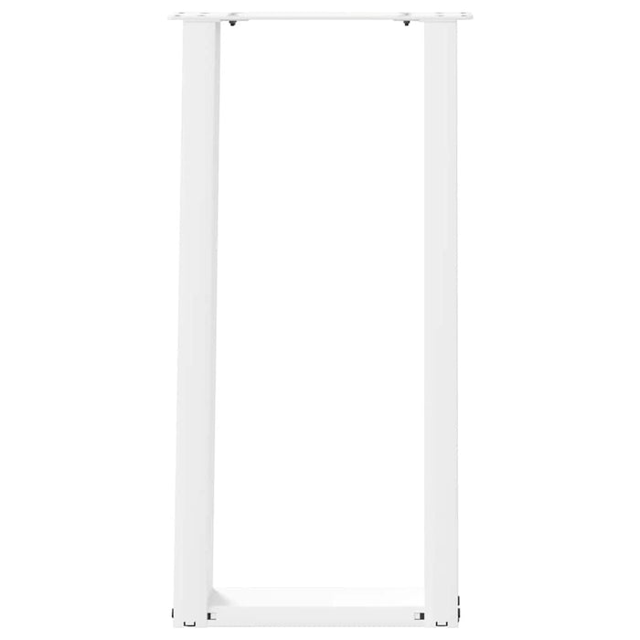 Picioare de masă consolă în formă de U, 2 buc., alb, 28x(72-73) cm, oțel WALTI
