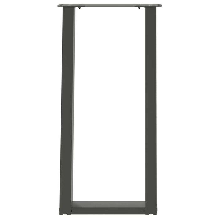 Picioare de masă consolă în formă de U, 2 buc., antracit, 28x(72-73) cm, oțel WALTI