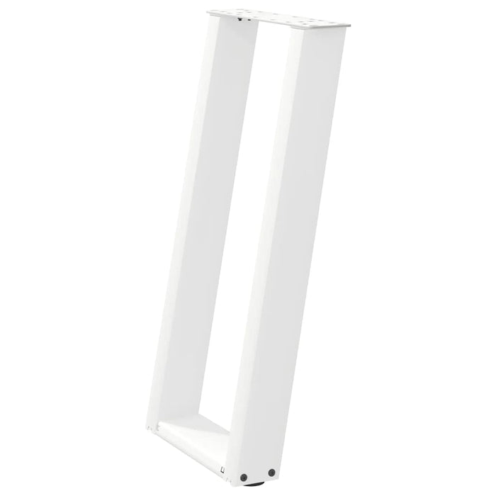 Picioare de masă consolă în formă de U, 2 buc., alb, 38x(72-73) cm, oțel WALTI