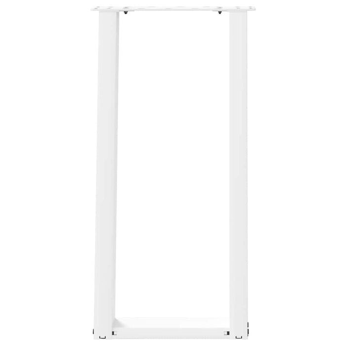 Picioare de masă consolă în formă de U, 2 buc., alb, 38x(72-73) cm, oțel WALTI