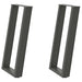 Picioare de masă consolă în formă de U, 2 buc., antracit, 38x(72-73) cm, oțel - WALTI WALTI