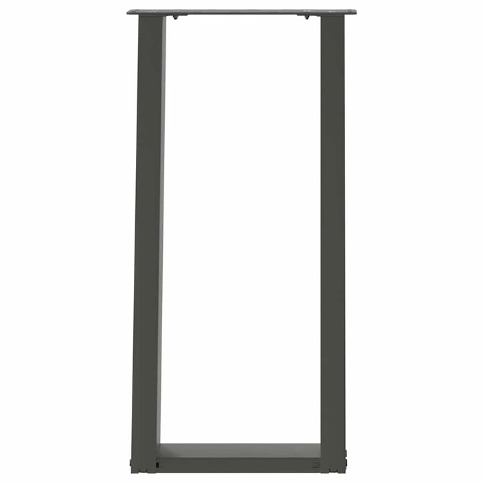 Picioare de masă consolă în formă de U, 2 buc., antracit, 38x(72-73) cm, oțel - WALTI WALTI