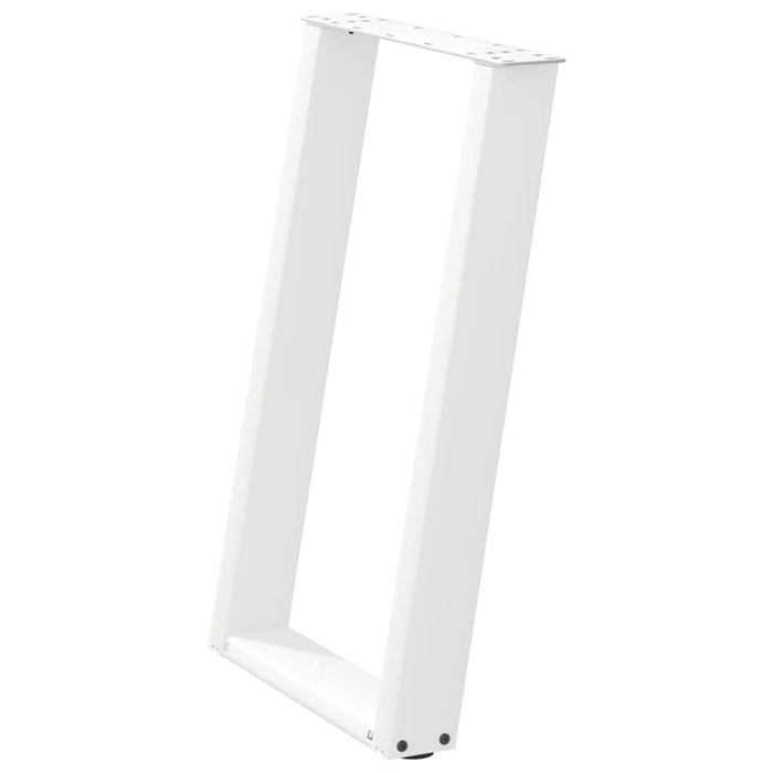 Picioare de masă în formă de U, 2 buc., alb, 50x(72-73) cm, oțel - WALTI WALTI