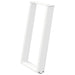 Picioare de masă în formă de U, 2 buc., alb, 50x(72-73) cm, oțel - WALTI WALTI