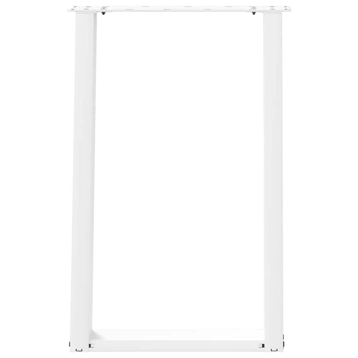 Picioare de masă în formă de U, 2 buc., alb, 50x(72-73) cm, oțel - WALTI WALTI
