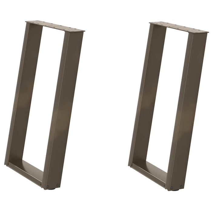 Picioare de masă în formă de U, 2 buc., oțel natural, 50x(72-73) cm WALTI