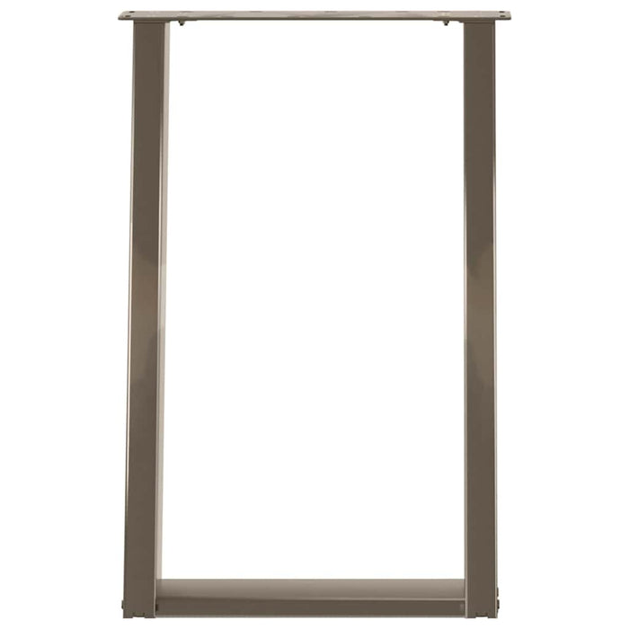 Picioare de masă în formă de U, 2 buc., oțel natural, 50x(72-73) cm WALTI